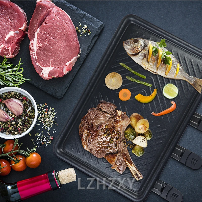 Raclette Grill Table - Elektryczny grill stołowy do koreańskiego BBQ,
