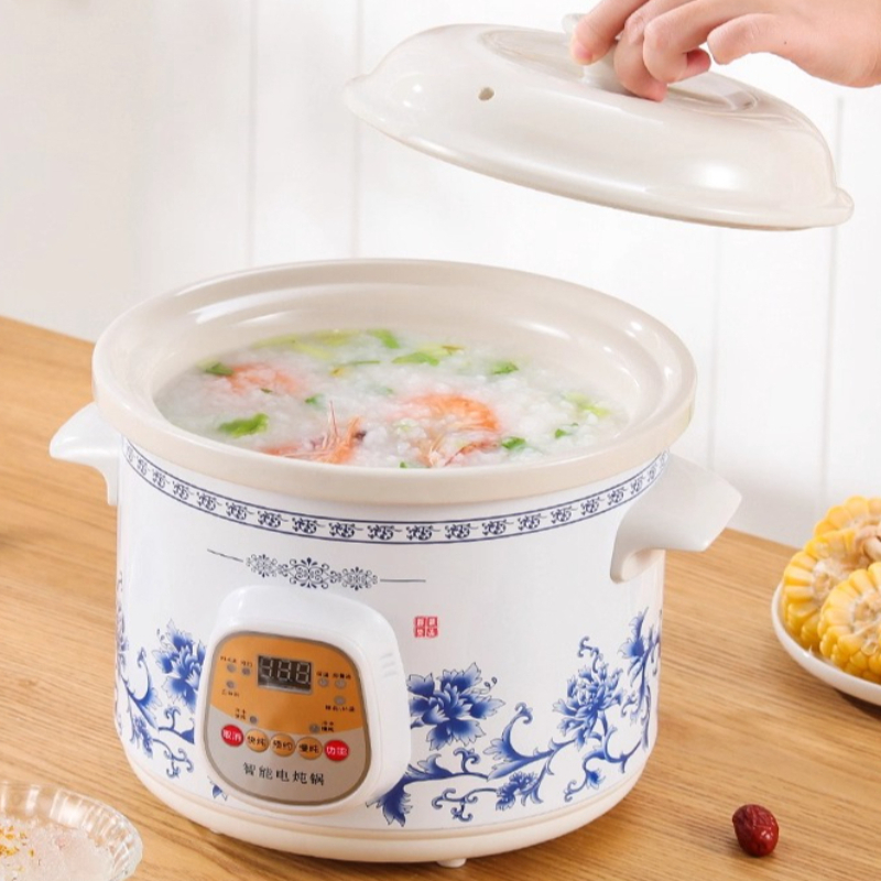 Slow Cooker Ceramic - Automatyczny elektryczny garnek do zup, wielofunkcyjny