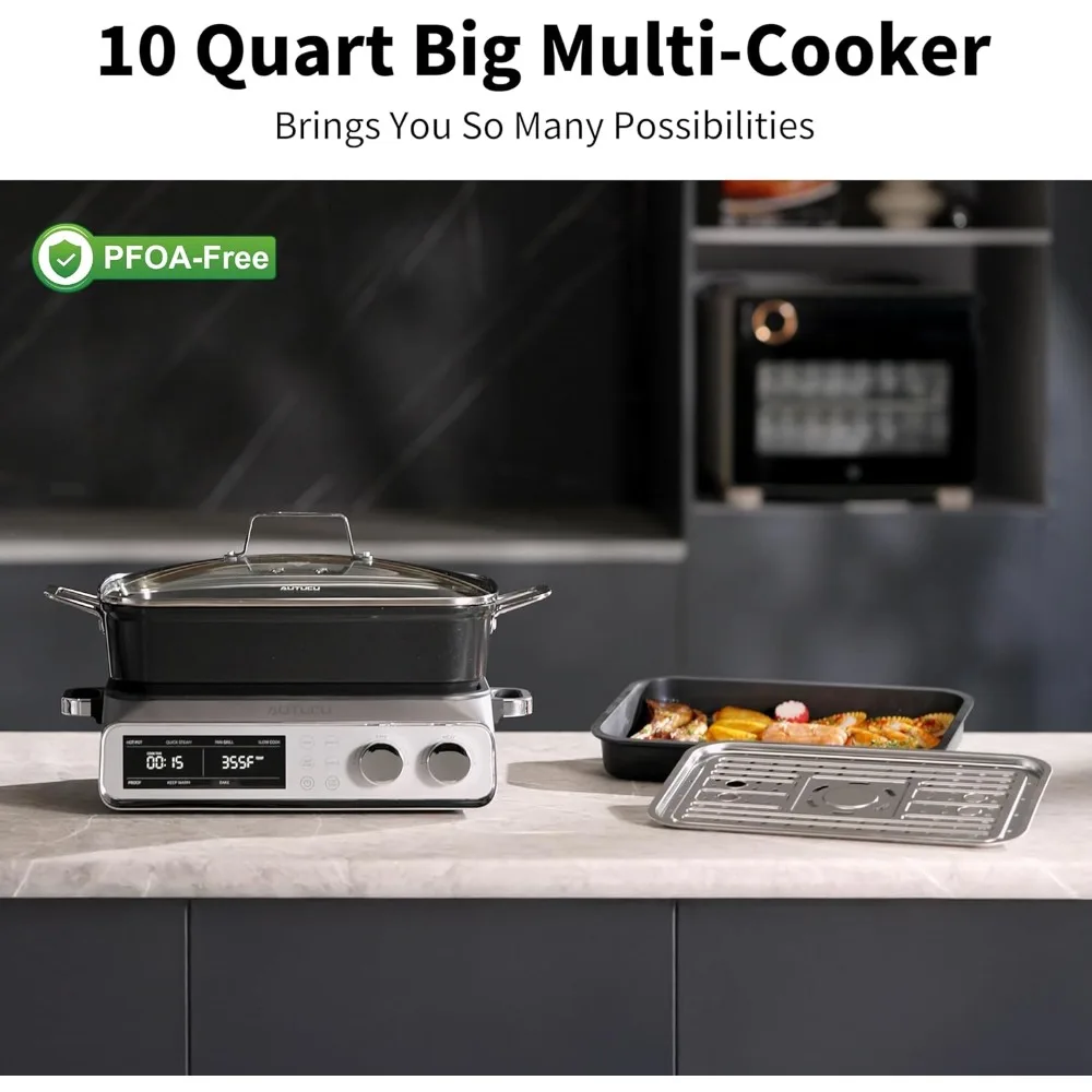 Slow Cooker Ceramic - Programowalny wolnowar wielofunkcyjny z wysyłką z