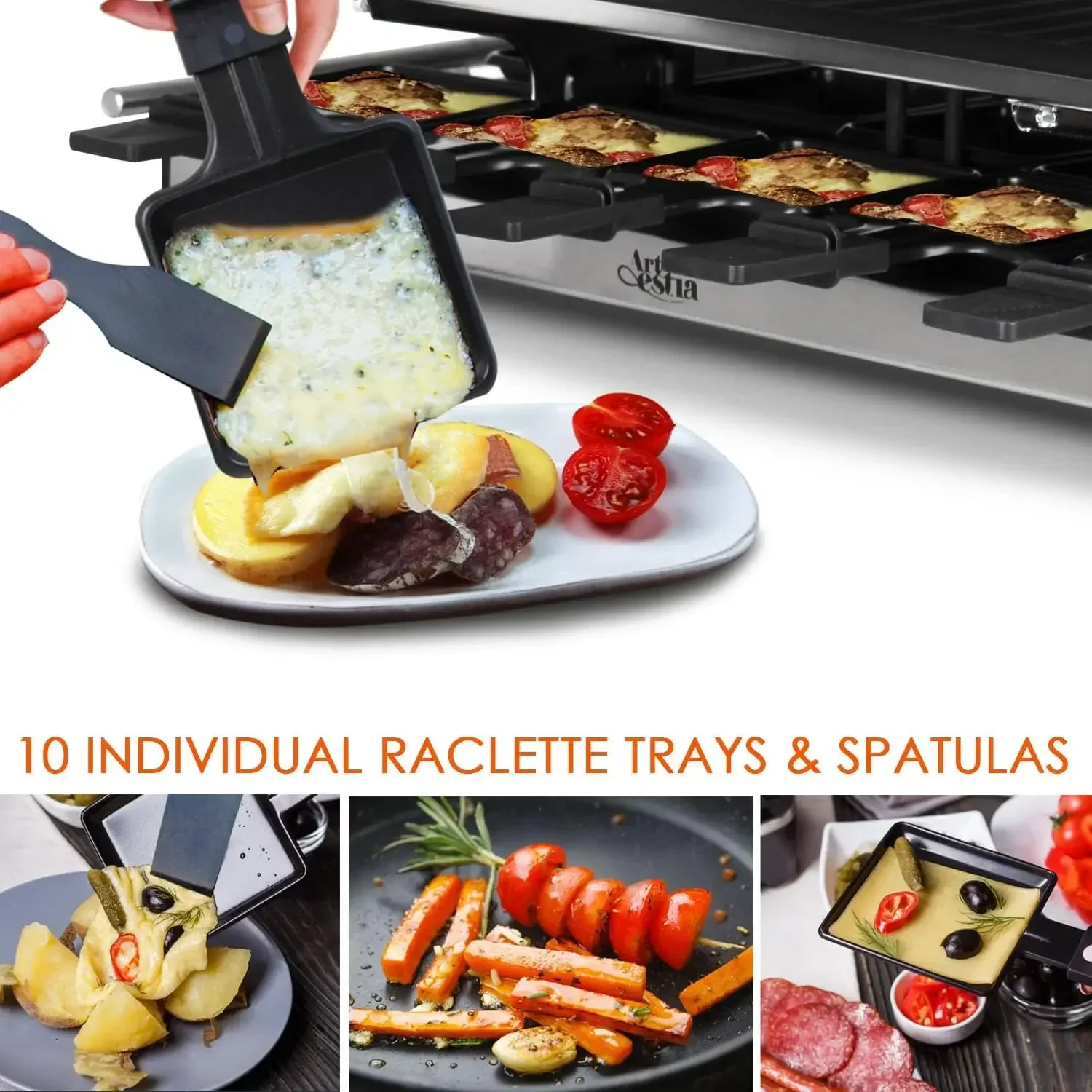 Grill do raclette Artestia, gr – Raclette Grill Table recenzja i cena