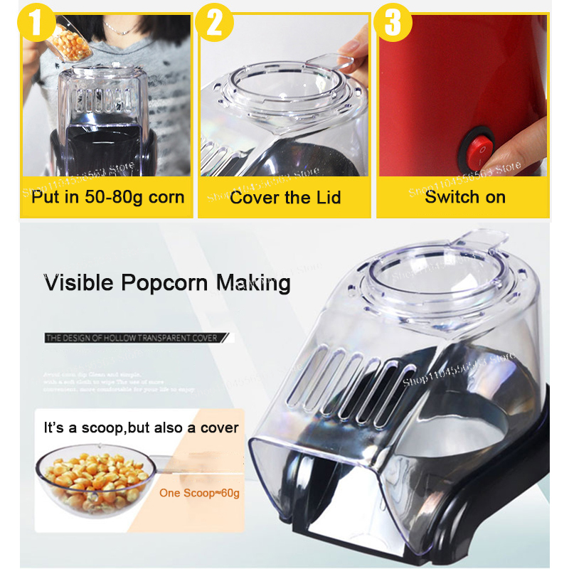 Maszyna do popcornu na gorące  – Air Popcorn Maker recenzja i cena