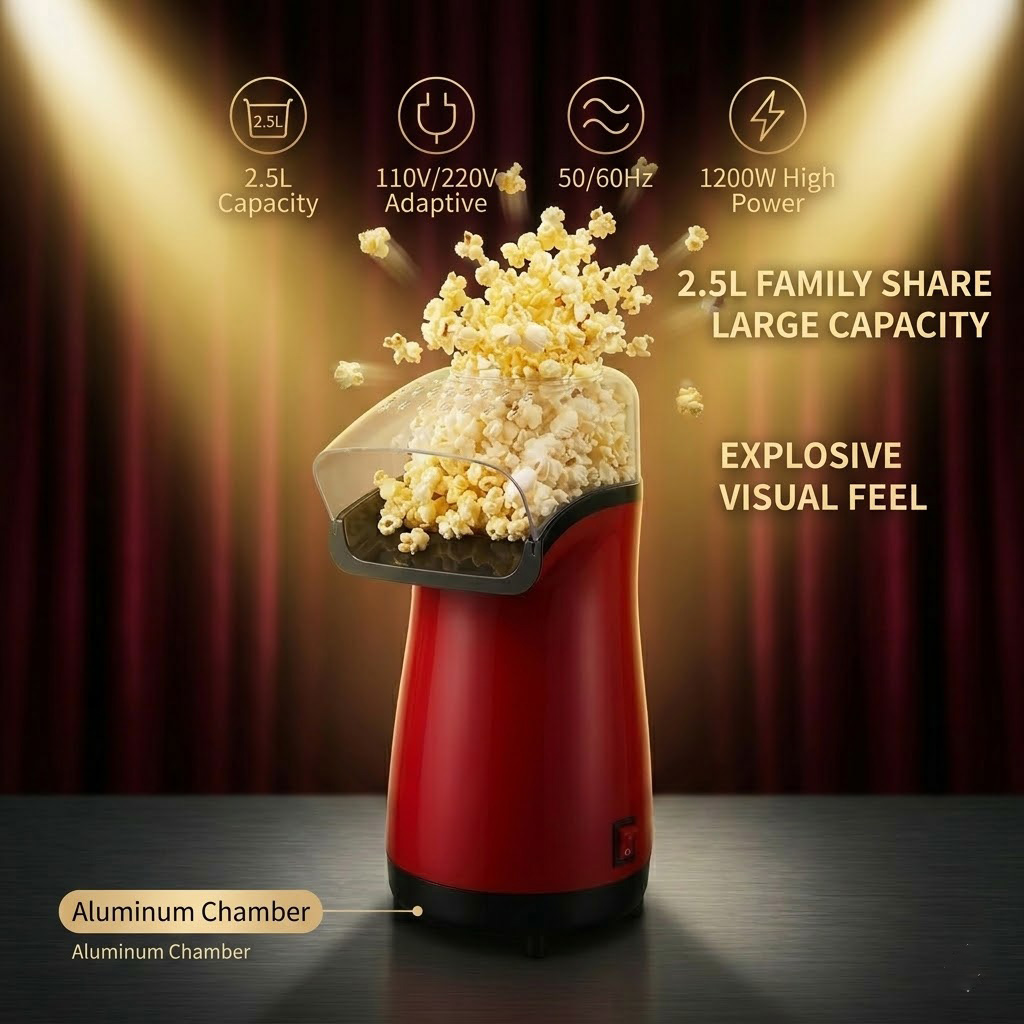 Przenośna maszynka do popcornu – Air Popcorn Maker recenzja i cena