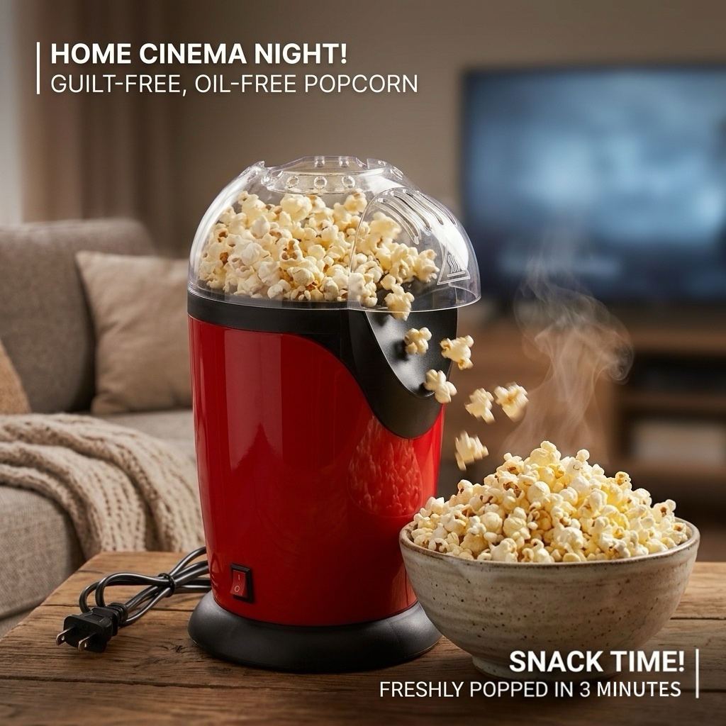 Elektryczna maszynka do popcor – Air Popcorn Maker recenzja i cena