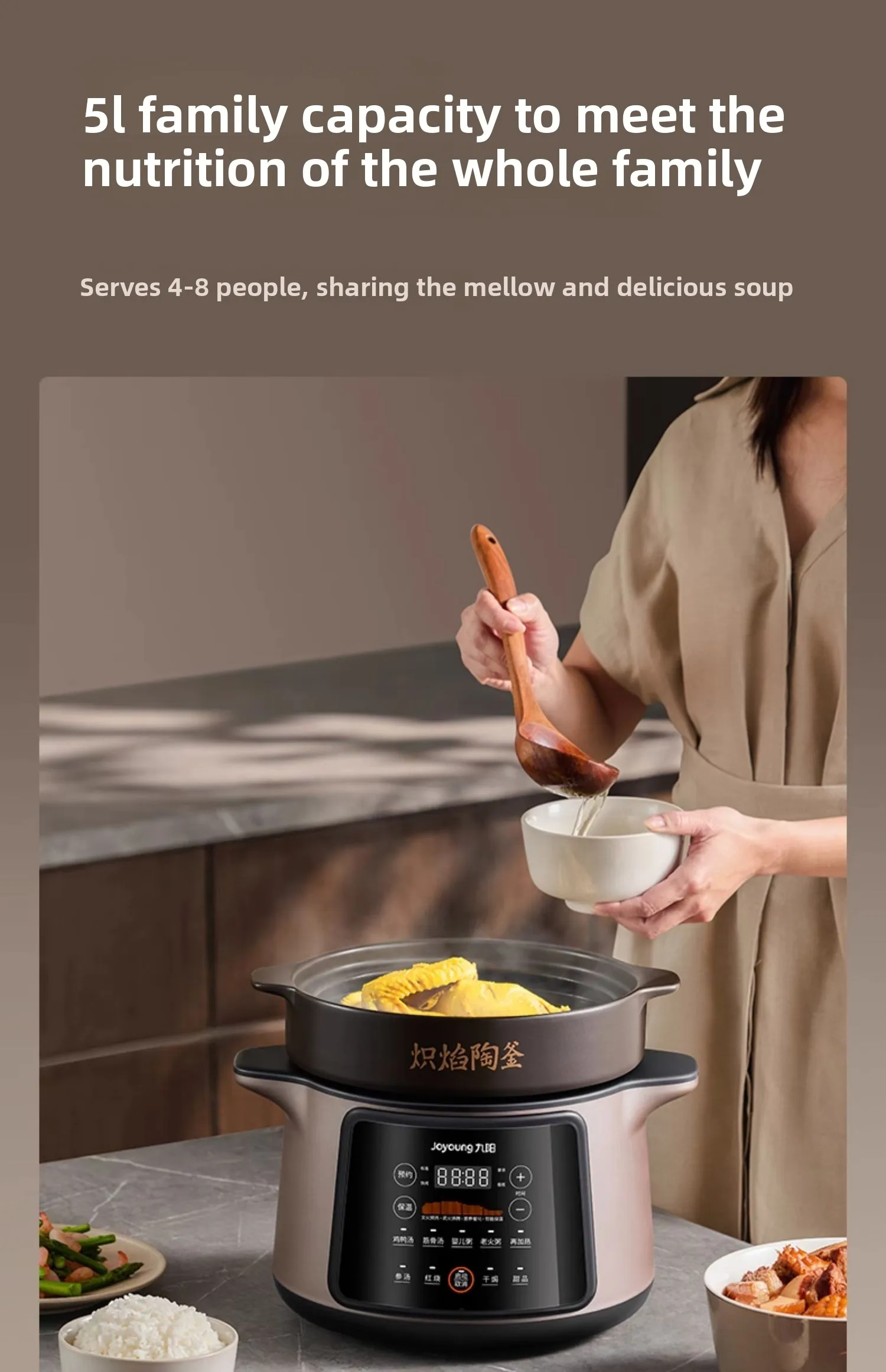 Elektryczny wolnowar Joyoung 2 – Slow Cooker Ceramic recenzja i cena