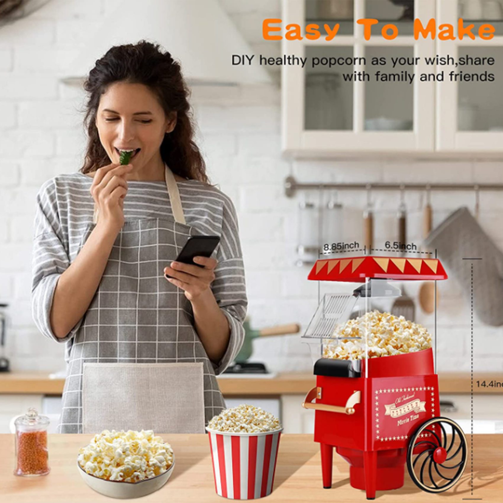 A69X - Maszynka do popcornu, E – Air Popcorn Maker recenzja i cena