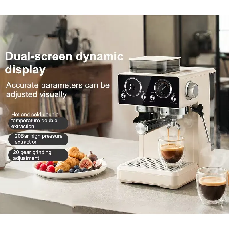 Ekspres do espresso 20 Bar, pó – Espresso Machine Semi Auto recenzja i cena